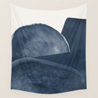 Blue Landscape Wall Tapestry Gallery Image 4