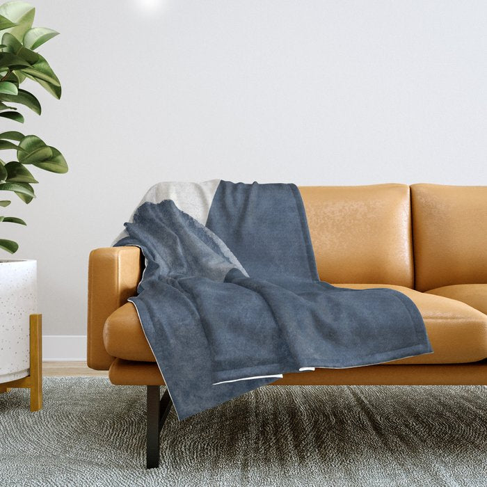 Blue Landscape Throw Blanket Gallery Image 1