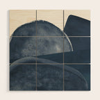 Blue Landscape Wood Wall Art Gallery Image 1