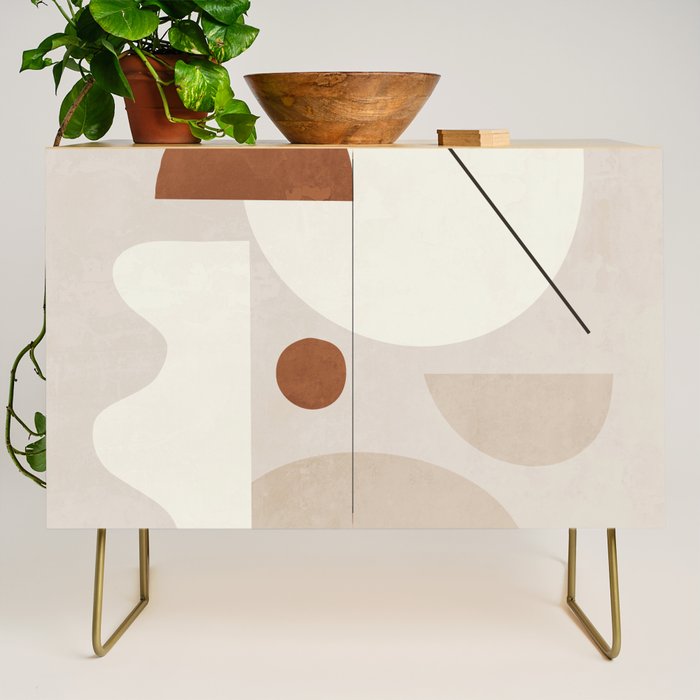 Abstract Minimal Shapes 22 Credenza Gallery Image 1