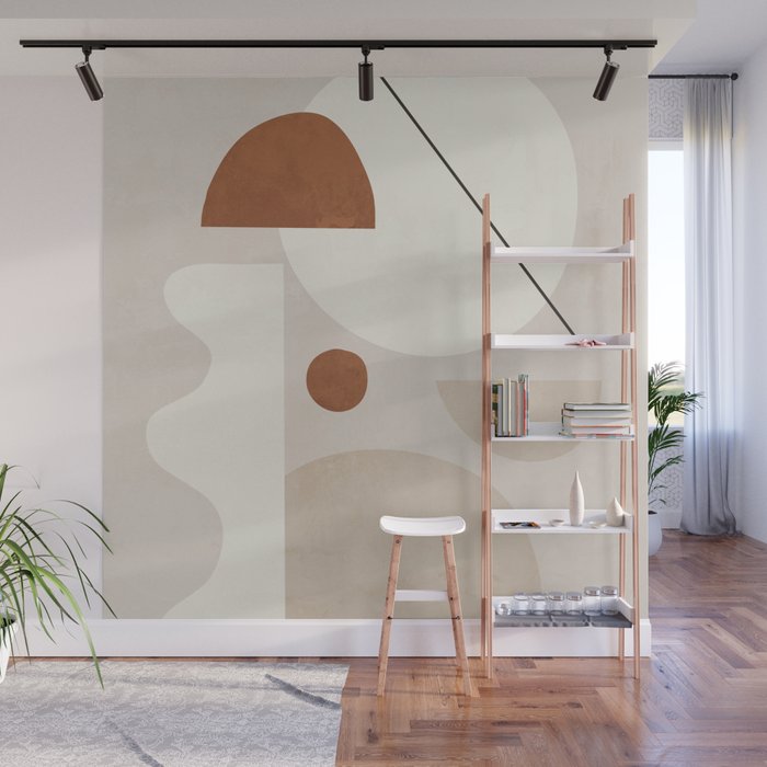 Abstract Minimal Shapes 22 Wall Mural Gallery Image 1