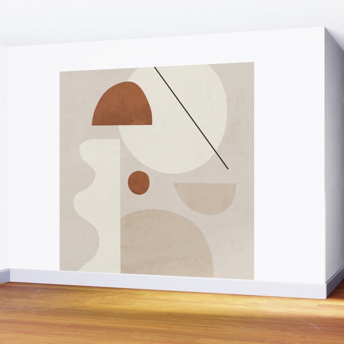 Abstract Minimal Shapes 22 Wall Mural Gallery Image 2