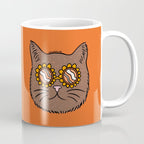 Brown Groovy Cat Coffee Mug Gallery Image 1