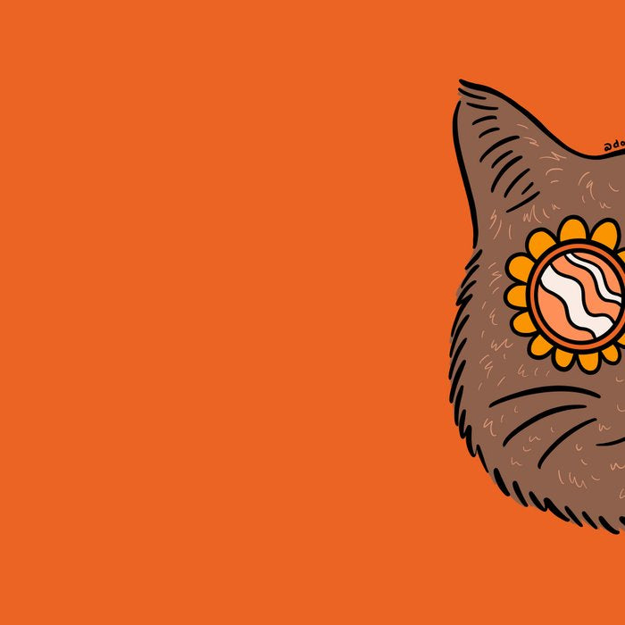 Brown Groovy Cat Coffee Mug Gallery Image 2