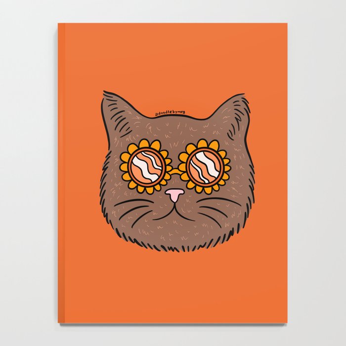 Brown Groovy Cat Notebook Gallery Image 4