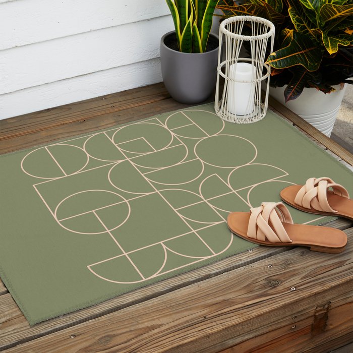 Deco Geometric 08D Outdoor Rug Gallery Image 2