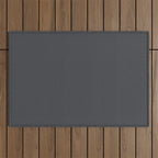 ASPHALT SOLID COLOR Plain Dark Neutral Shade  Outdoor Rug Gallery Image 1