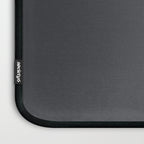 ASPHALT SOLID COLOR Plain Dark Neutral Shade  Laptop Sleeve Gallery Image 3