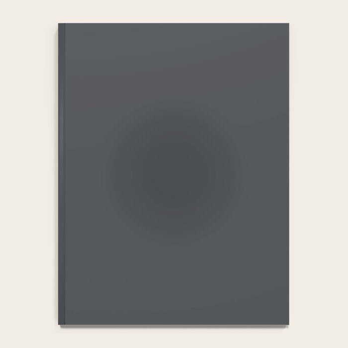 ASPHALT SOLID COLOR Plain Dark Neutral Shade  Notebook Gallery Image 4