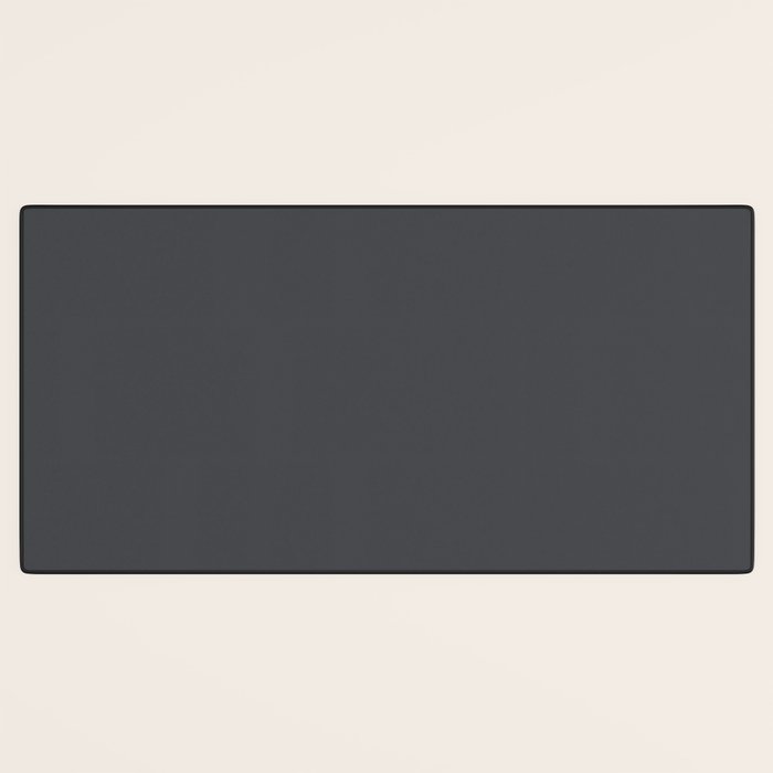 ASPHALT SOLID COLOR Plain Dark Neutral Shade  Desk Mat Gallery Image 3