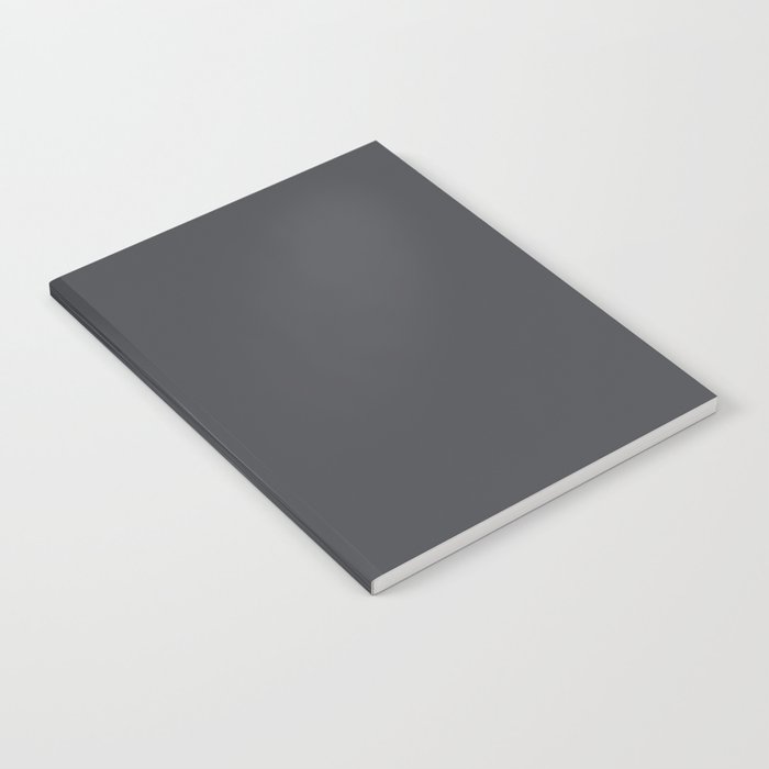 ASPHALT SOLID COLOR Plain Dark Neutral Shade  Notebook Gallery Image 2