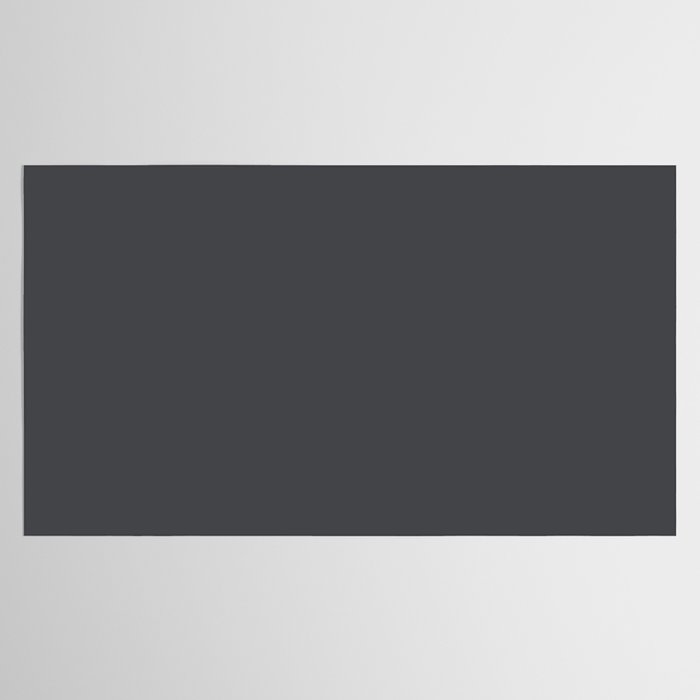 ASPHALT SOLID COLOR Plain Dark Neutral Shade  Tablecloth Gallery Image 2