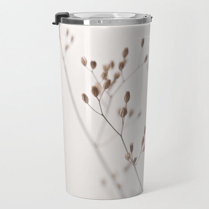 WILDFLOWERS NATURAL BEIGE 1 Travel Mug Gallery Image 3