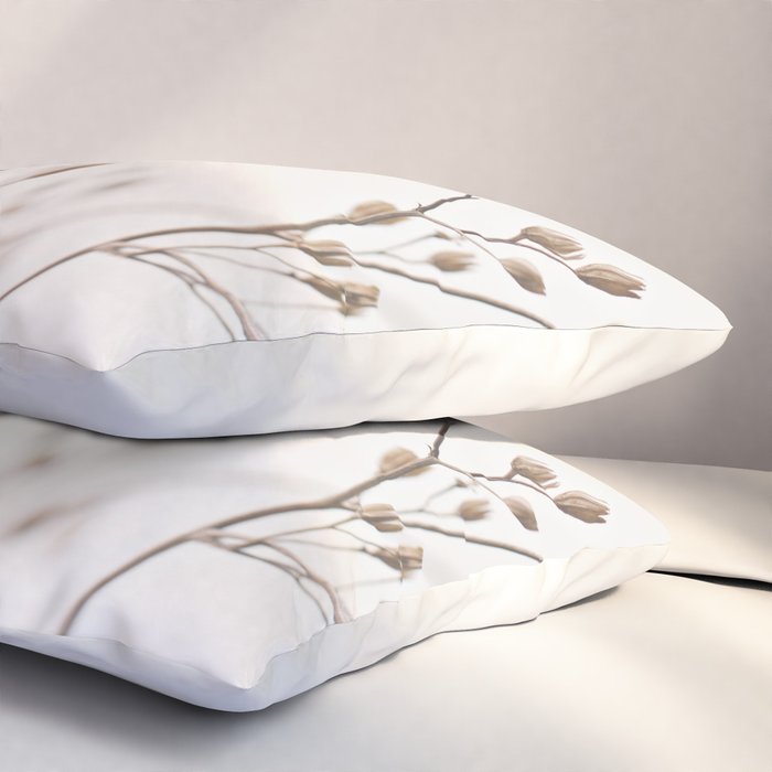 WILDFLOWERS NATURAL BEIGE 1 Pillow Sham Gallery Image 3