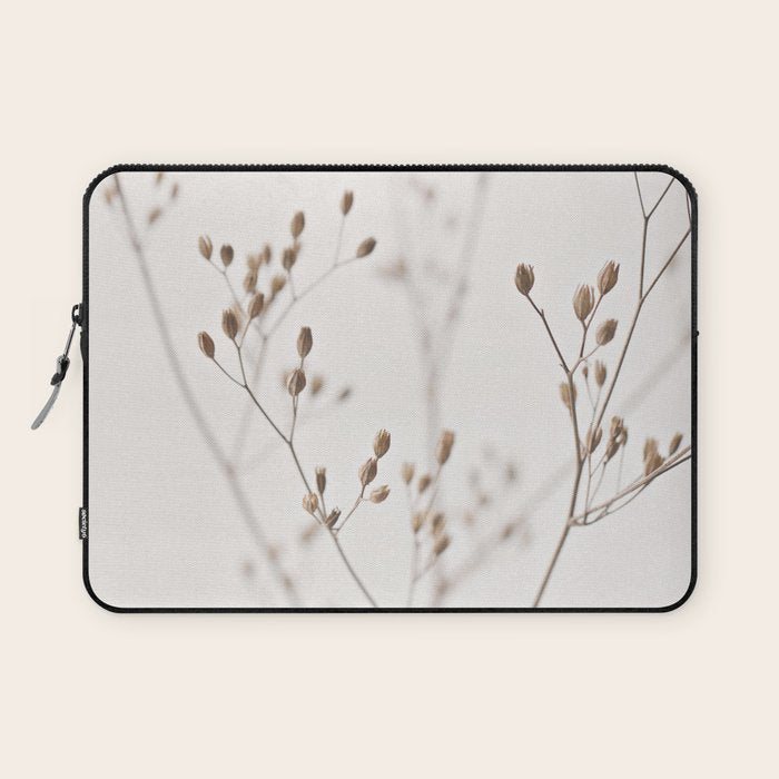 WILDFLOWERS NATURAL BEIGE 1 Laptop Sleeve Gallery Image 1