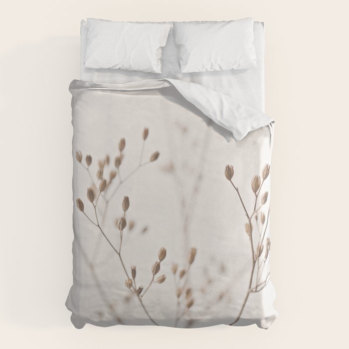 WILDFLOWERS NATURAL BEIGE 1 Duvet Cover Gallery Image 6