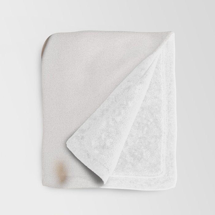 WILDFLOWERS NATURAL BEIGE 1 Throw Blanket Gallery Image 3