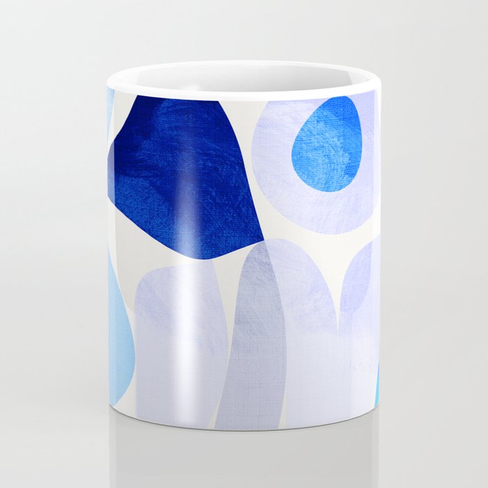 mid century modern organic blue Coffee Mug Gallery Image 4