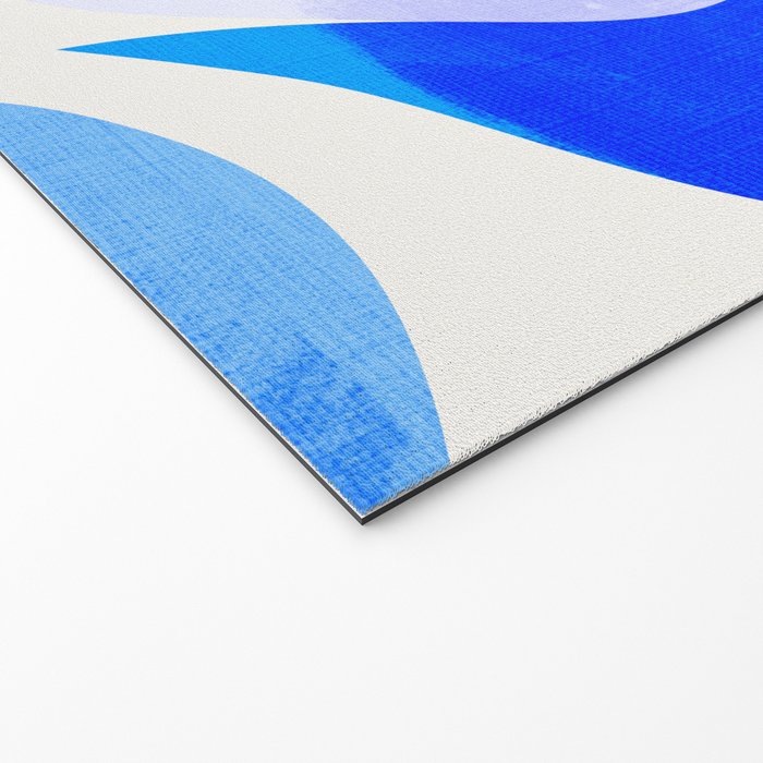 mid century modern organic blue Welcome Mat Gallery Image 2