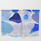 mid century modern organic blue Wall Hanging Gallery Image 1