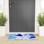 mid century modern organic blue Welcome Mat Gallery Image 3