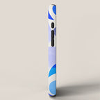 mid century modern organic blue iPhone Case Gallery Image 2