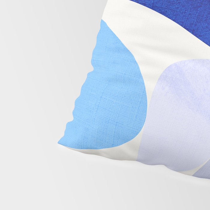 mid century modern organic blue Pillow Sham Gallery Image 4