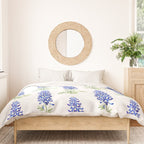 Texas bluebonnet in watercolor Duvet Cover Gallery Image 3