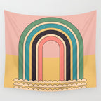 Geometric Abstraction Rainbow Wall Tapestry Gallery Image 4
