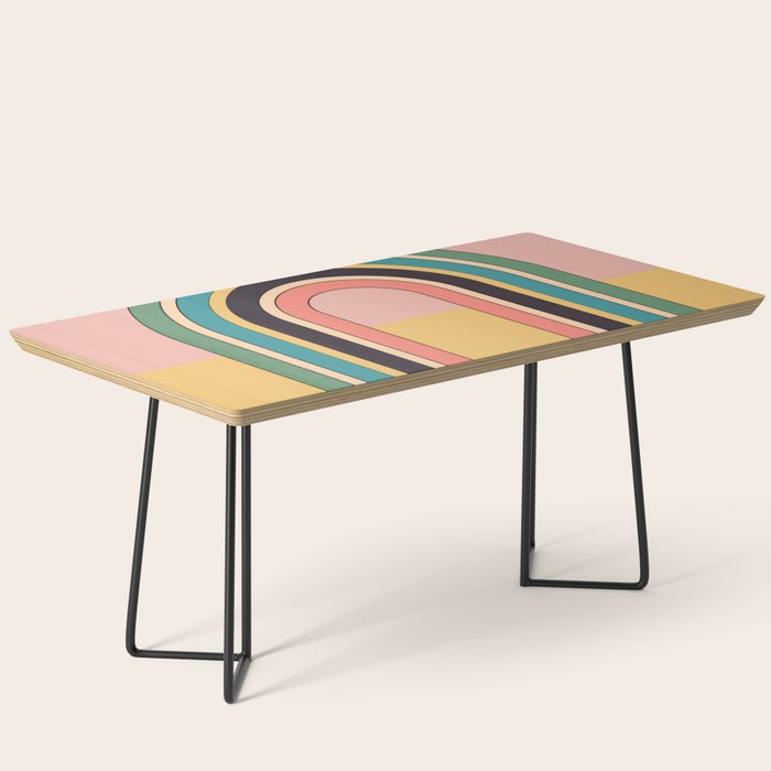 Geometric Abstraction Rainbow Coffee Table Gallery Image 1