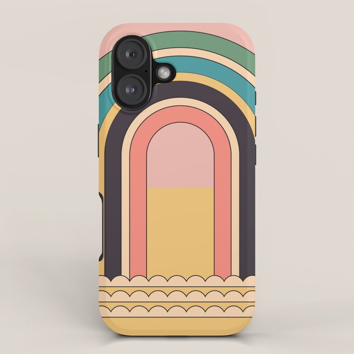 Geometric Abstraction Rainbow iPhone Case Gallery Image 1
