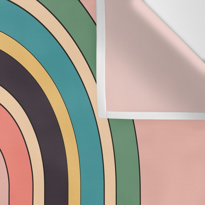 Geometric Abstraction Rainbow Wall Tapestry Gallery Image 3