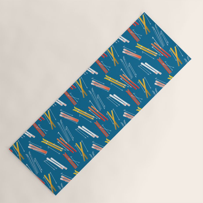 Colorful Ski Pattern Yoga Mat Gallery Image 1