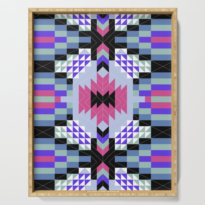 MP Tribal geometric A Serving Tray Gallery Image 1