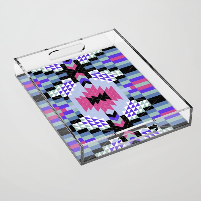 MP Tribal geometric A Acrylic Tray Gallery Image 1