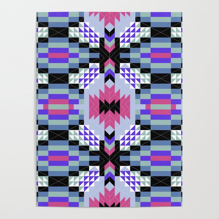 MP Tribal geometric A Poster Gallery Image 1