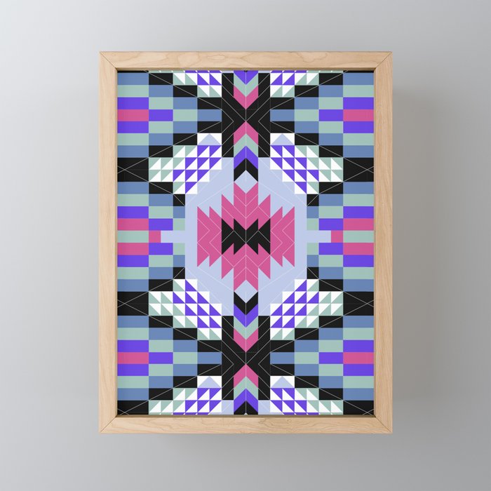 MP Tribal geometric A Mini Art Print Gallery Image 1