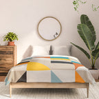 Modern Abstract Colorful Geometric Bold Artwork Comforter Gallery Image 3