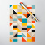 Modern Abstract Colorful Geometric Bold Artwork Wrapping Paper Gallery Image 1