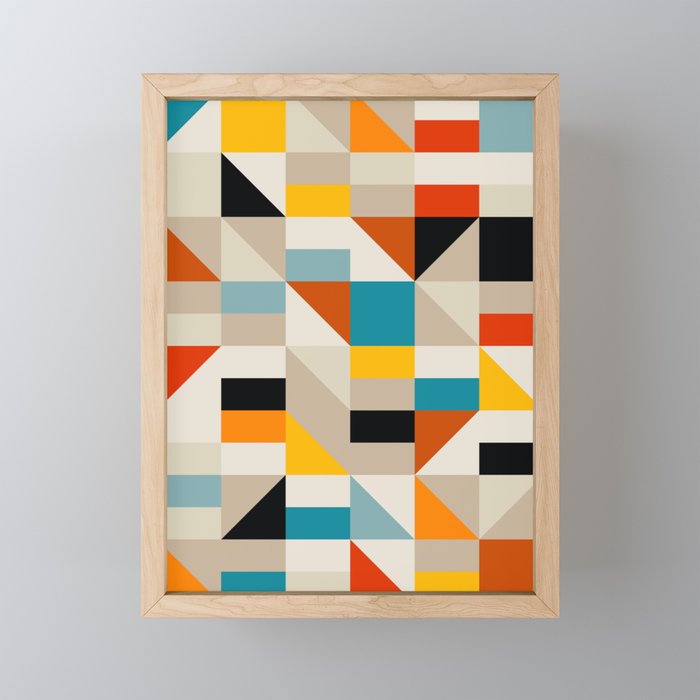 Modern Abstract Colorful Geometric Bold Artwork Mini Art Print Gallery Image 1