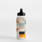 Modern Abstract Colorful Geometric Bold Artwork Water Bottle Gallery Image 3