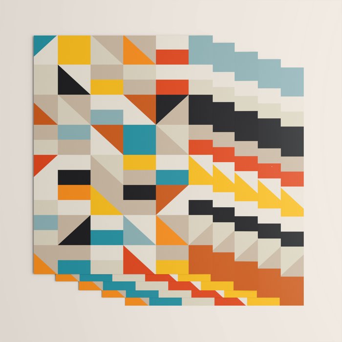 Modern Abstract Colorful Geometric Bold Artwork Wrapping Paper Gallery Image 3