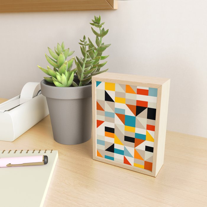 Modern Abstract Colorful Geometric Bold Artwork Mini Art Print Gallery Image 2