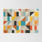 Modern Abstract Colorful Geometric Bold Artwork Rug Gallery Image 2