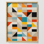 Modern Abstract Colorful Geometric Bold Artwork Serving Tray Gallery Image 1