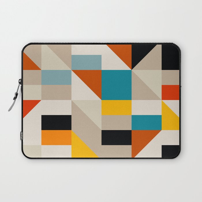 Modern Abstract Colorful Geometric Bold Artwork Laptop Sleeve Gallery Image 1