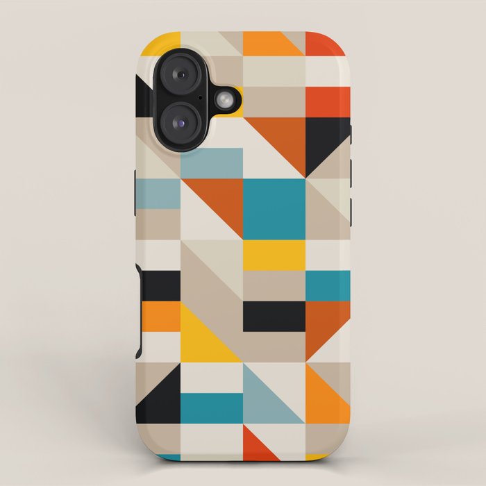 Modern Abstract Colorful Geometric Bold Artwork iPhone Case Gallery Image 1
