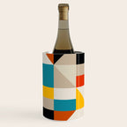 Modern Abstract Colorful Geometric Bold Artwork Wine Chiller Gallery Image 3