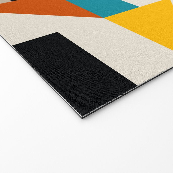 Modern Abstract Colorful Geometric Bold Artwork Welcome Mat Gallery Image 2