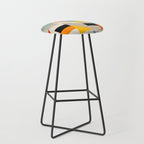Modern Abstract Colorful Geometric Bold Artwork Stool Gallery Image 1